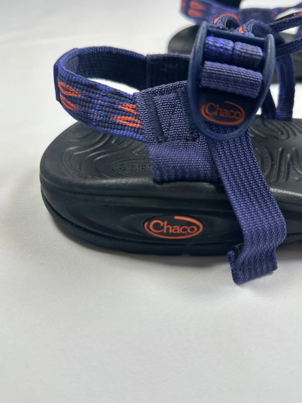Chaco Zvolv X2 Womens Sandals Volcanic Blue Orange Toe Loop Adjustable Size W9